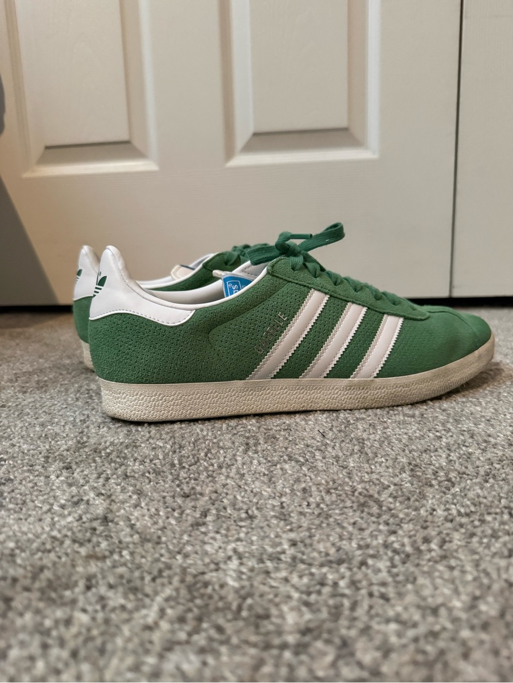 adidas Green/White Suede Sneakers